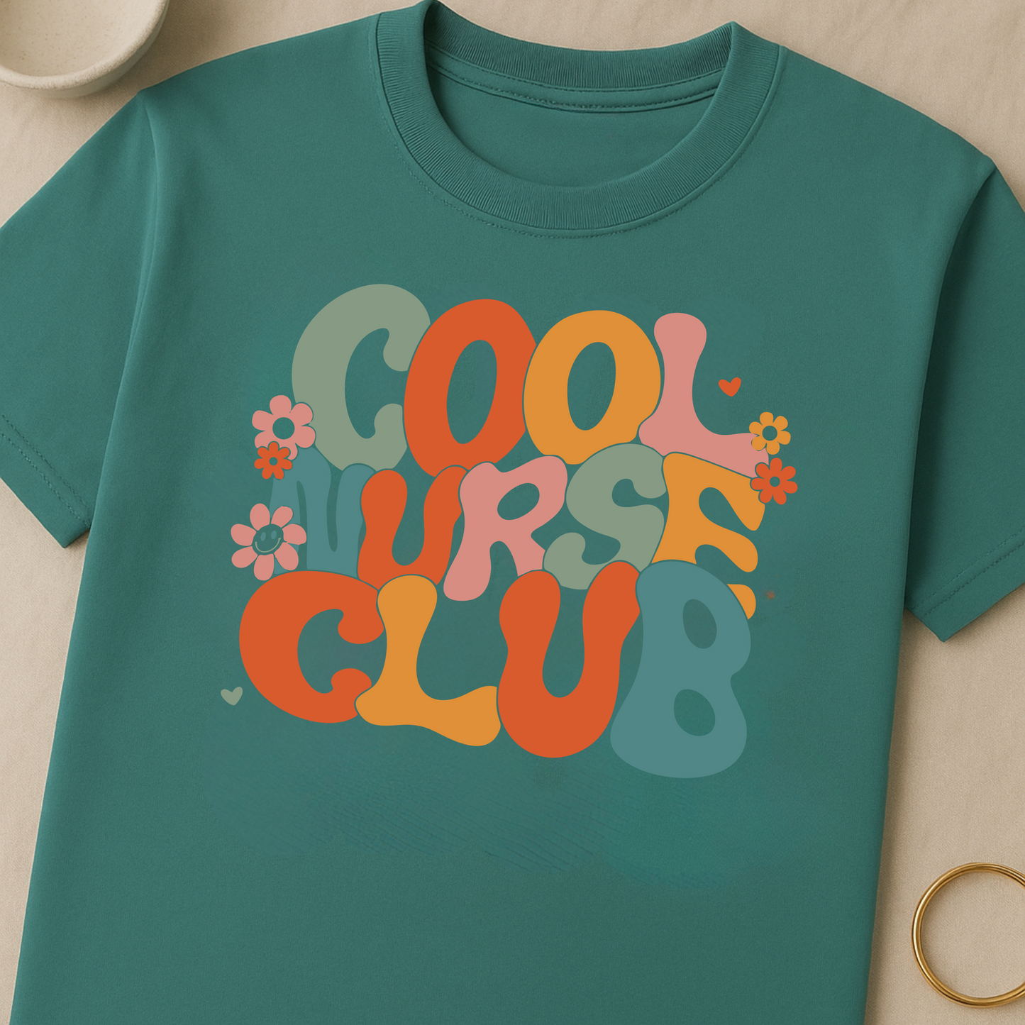 COOL NURSE CLUB (Seafoam) Tee